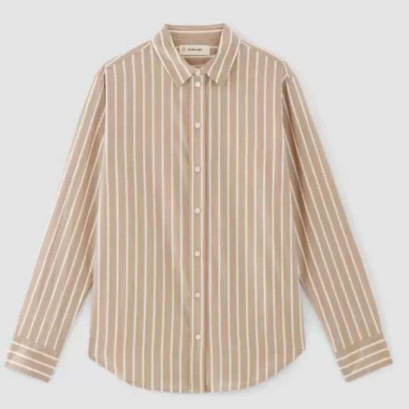 EVERLANE NEW NWT WOMENS TOPS BLOUSE SILKY COTTON SHIRT SIZE SMALL - Picture 6 of 9
